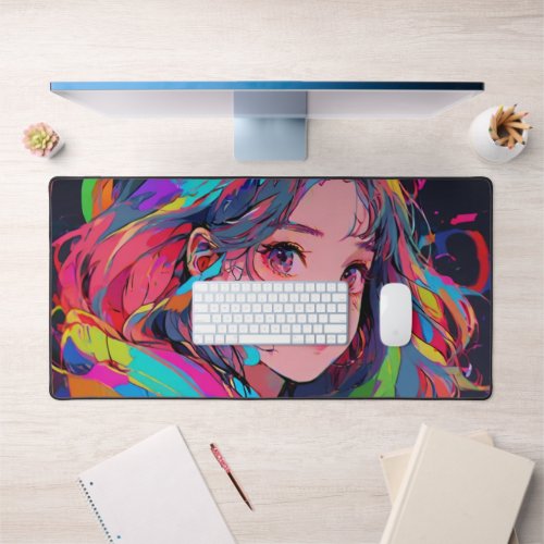 Anime Girl Art Photo Custom Personalized  Desk Mat