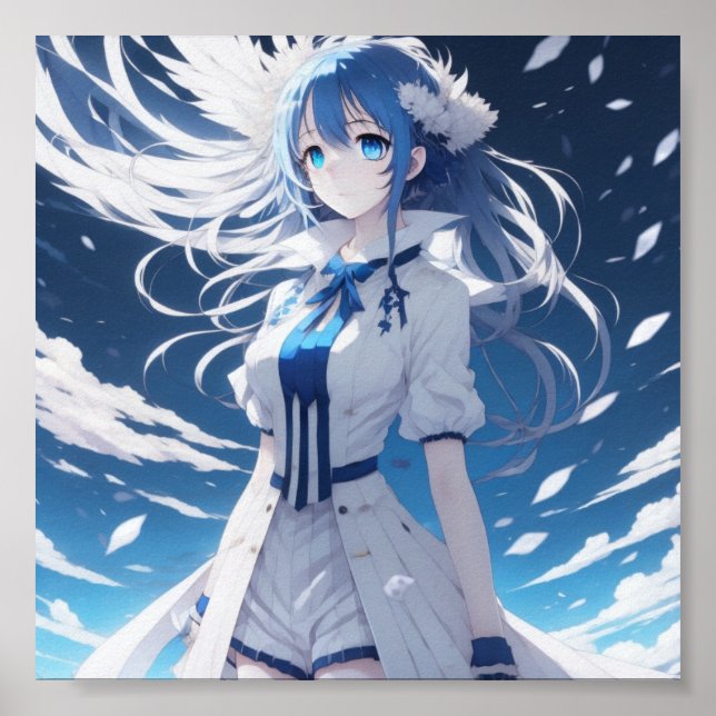 Anime girl artwork poster (Front)