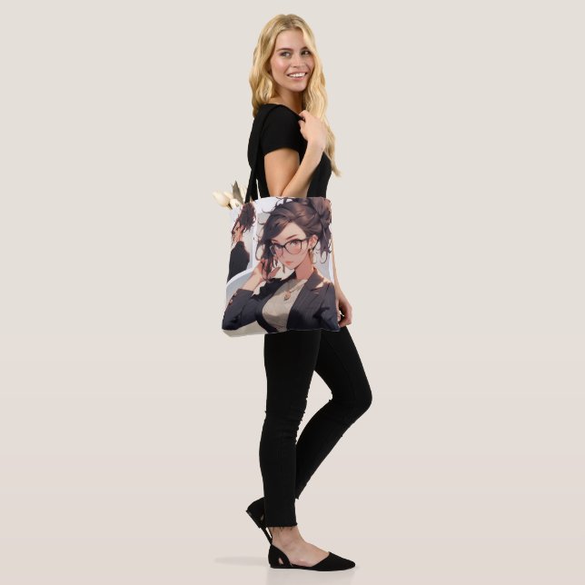 Anime girl boss tote bag (On Model)