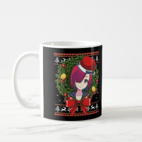 Anime Girl Christmas Xmas Japanese Aesthetic Manga Coffee Mug