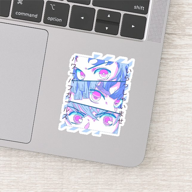 Anime Girl Eyes - Japan Culture Art - Japanese  Sticker (Detail)