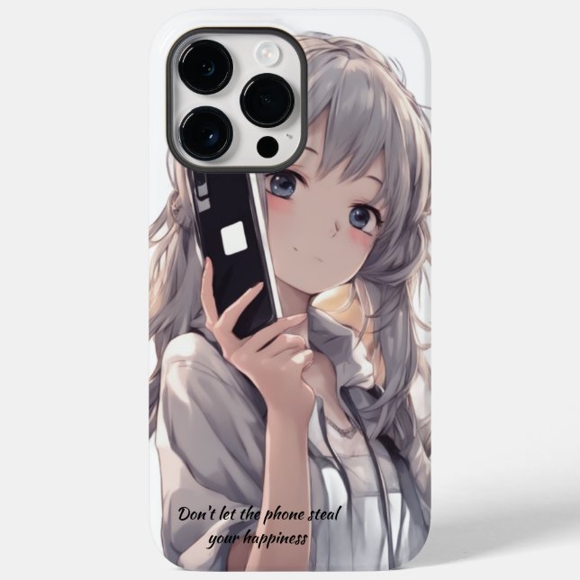 ANIME GIRL Gray haired Case-Mate iPhone Case (Back)