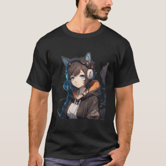 Anime Girl Halloween Costume Otaku Manga Men Women T-Shirt