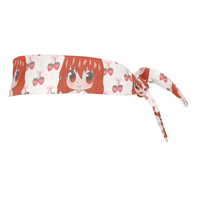 ANIME GIRL HAPPY TIE HEADBAND (Rotate 90)