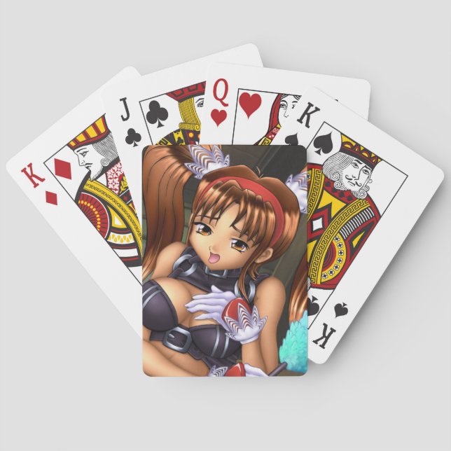 Anime Girl - Honey Poker Cards (Back)