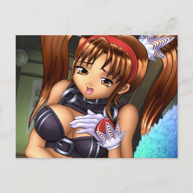 Anime Girl - Honey Postcard (Front)