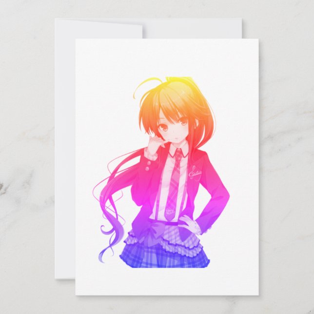 anime girl invitation (Front)