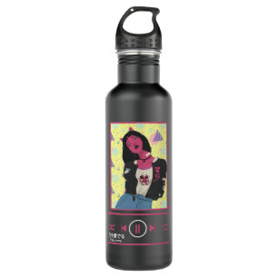Anime Girl Japanese Aesthetic anime Otaku Music pl Stainless Steel Water Bottle