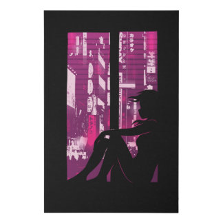 Anime Girl - Kawaii Cosplay Manga Otaku Gift Faux Canvas Print