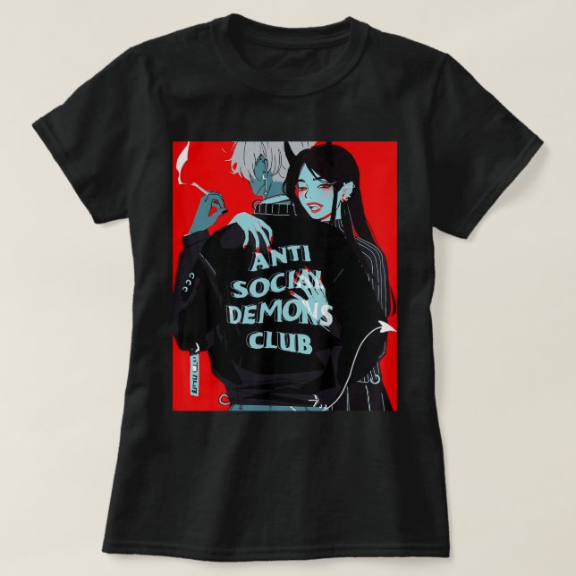 Anime Girl Kawaii Waifu Egirl Aesthetic O T-Shirt (Design Front)