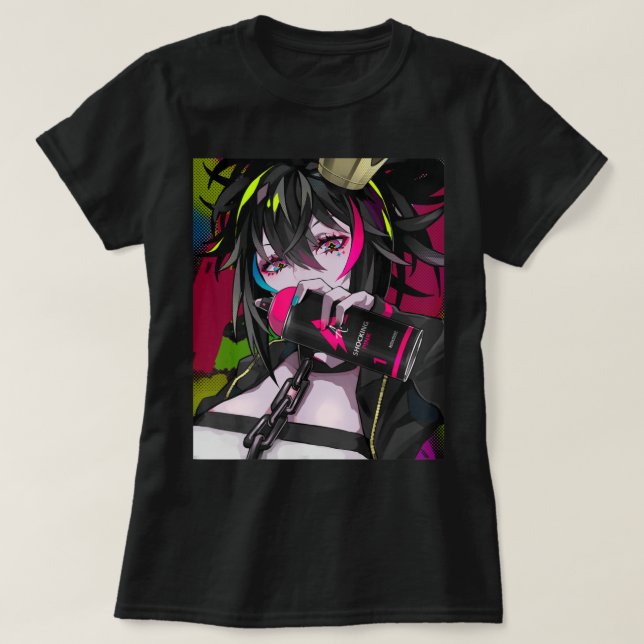 Anime Girl Kawaii Waifu Esthetic Japanese Otaku  T-Shirt (Design Front)