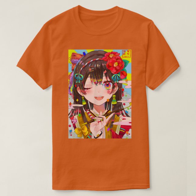 Anime Girl Kawaii Waifu Esthetic Japanese Otaku T T-Shirt (Design Front)