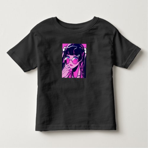 Anime Girl Kawaii Waifu Pink Aesthetic Japanese Ot Toddler T_shirt