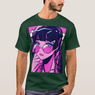  Anime Girl Kawaii Otaku Waifu Girl Aesthetic Manga Japanese  Long Sleeve T-Shirt : Clothing, Shoes & Jewelry