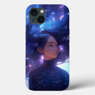 Anime Girl Made Of Stars iPhone 13 Case