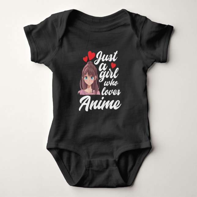 Anime Girl Manga Fan Cosplay Teen Baby Bodysuit (Front)