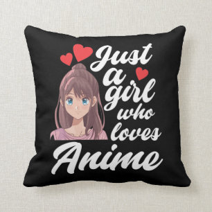 Anime Girl Manga Fan Cosplay Teen Throw Pillow