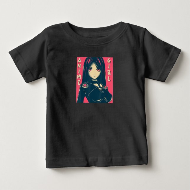 Anime Girl Manga Otaku Kawaii Anime Clothing Goth  Baby T-Shirt (Front)