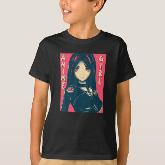 Anime Girl Manga Otaku Kawaii Anime Clothing Goth  T-Shirt