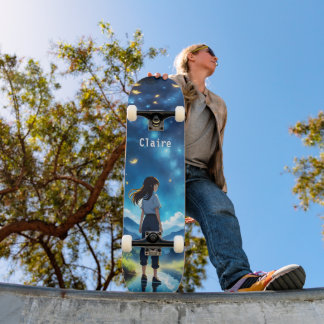 Anime Girl Name Skateboard