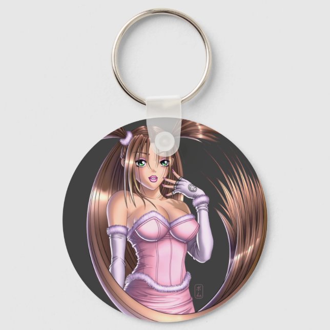 Anime Girl - Nikki Keychain (Front)