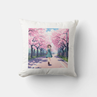 Anime girl pillow