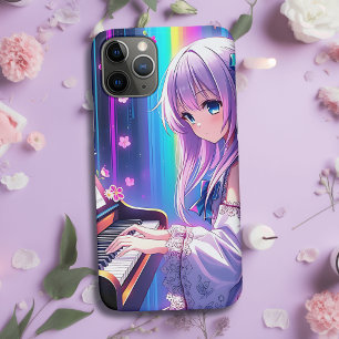 Anime Girl Playing Piano iPhone 11 Pro Case