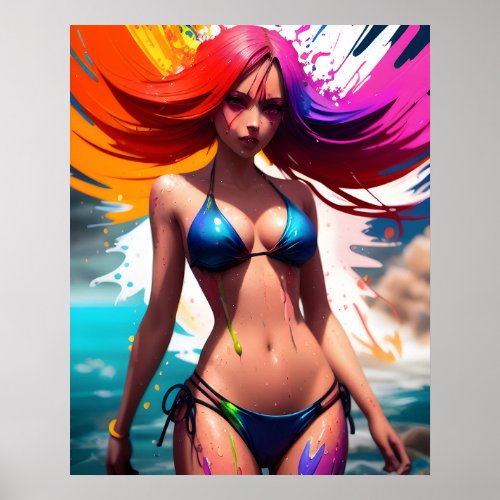 Anime Girl Poster