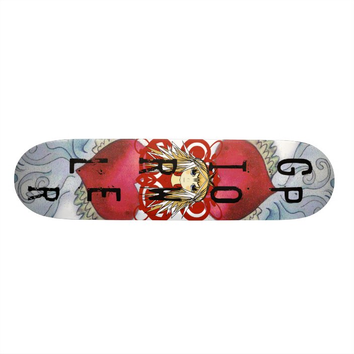 Anime Girl Power Skateboard Deck | Zazzle.com