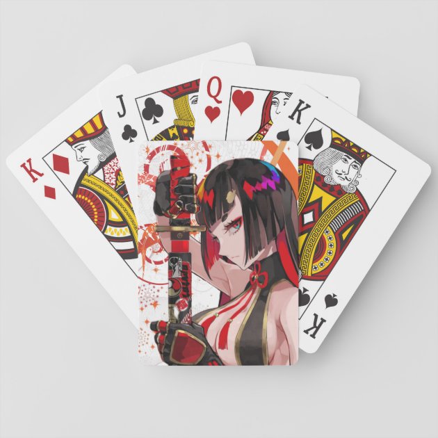 SHENGLU Anime Throwster Gambler Red Eyes Gril Poker Art Aesthetic Canvas  Poster Bedroom Decor Sports Landscape Office Room Decor Gift  Unframe-style12x18inch(30x45cm) : Amazon.co.uk: Home & Kitchen