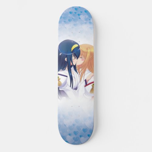Anime girl Skateboard girly and cartoon fantasy