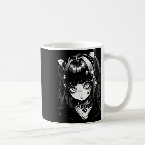 Anime Girl Soft Grunge Waifu Kawaii Gothic Girl  Coffee Mug