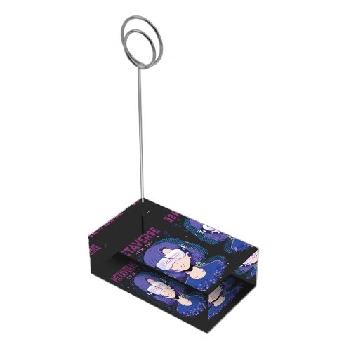 Anime girl virtual reality glasses card holder