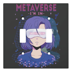 Anime girl virtual reality glasses cover