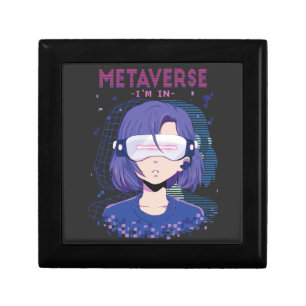 Anime girl virtual reality glasses gift box