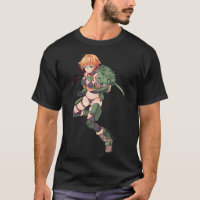 Anime girl with gun design cool                 T-Shirt