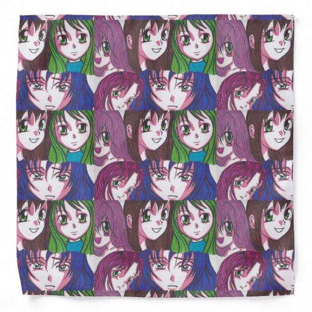 Anime Girls Bandana (Front)