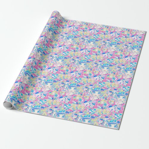 Anime Girls Birthday Wrapping Paper