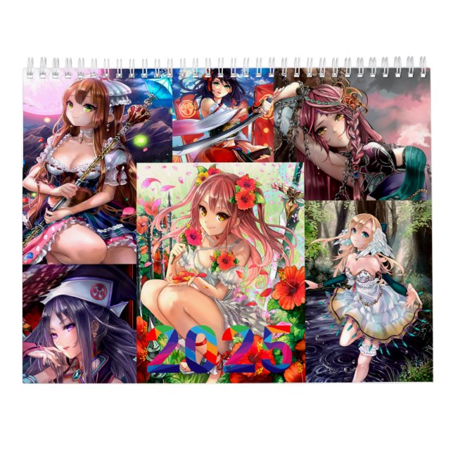Anime Girls Calendar 2025 (Back)