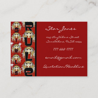 Anime Girls Rule Business Card