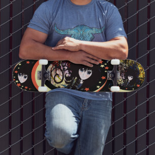 Skateboard grip tape anime Skateboard 23x84cm Longboard Scooter Sandpaper  Deck | eBay