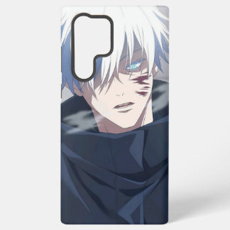 Anime Gojo White Hair Character Samsung Galaxy Cas S22 Ultra Case