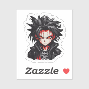 Anime Gothic Boy Sticker