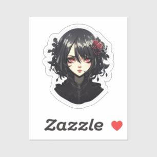 Anime Gothic Girl Sticker