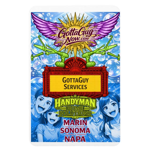 Anime GottaGuy Handyman Home Solutions  Magnet (Vertical)