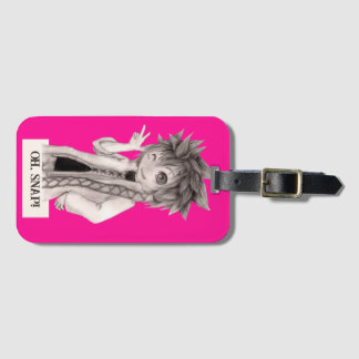 Anime Guy O SNAP, Original Drawing Luggage Tag