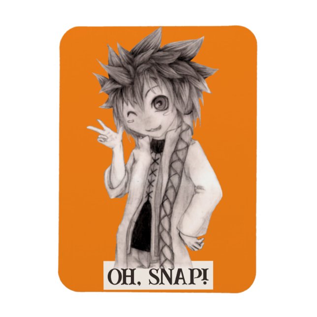 Anime Guy O SNAP, Original Drawing Magnet (Vertical)