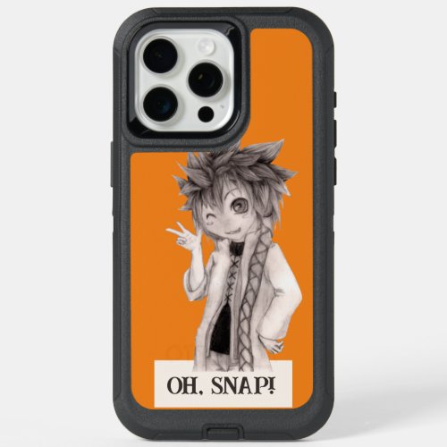 Anime Guy O SNAP Original Drawing iPhone 15 Pro Max Case