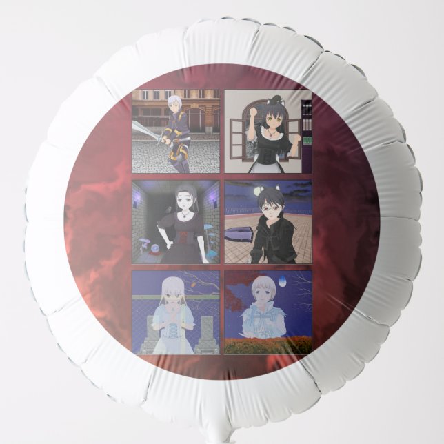 Anime Halloween Themed Balloon (Front)