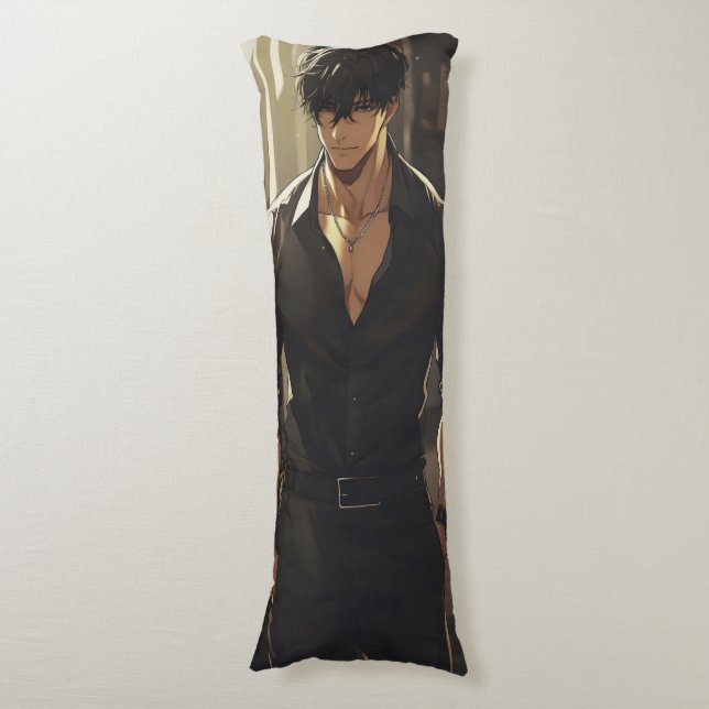 Anime Handsome Dangerous Man Body Pillow (Front Vertical)